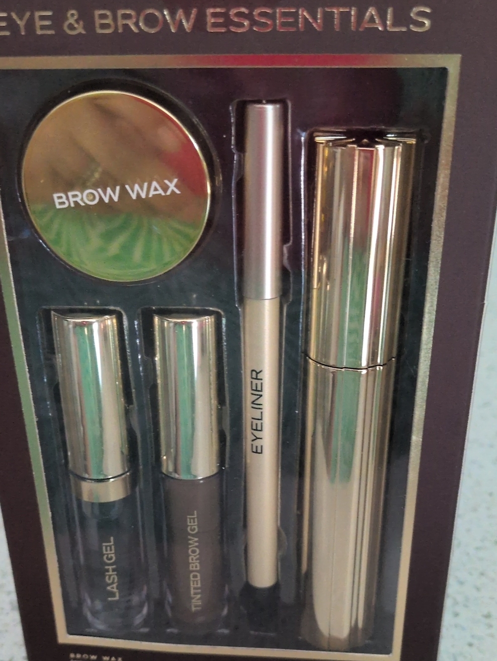 Eye & Brow Essentials Set - Brow Wax, Eyeliner, Gels Mascara New